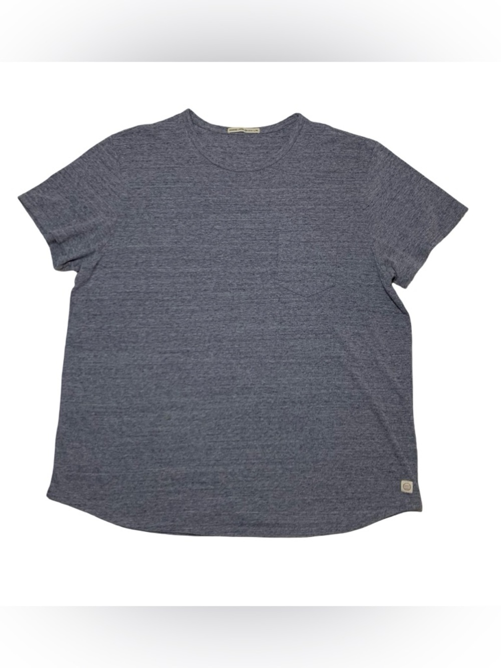 Marine Layer Shirt Mens L/XL Blue Respun Saddle Hem Pocket Tee Crewneck